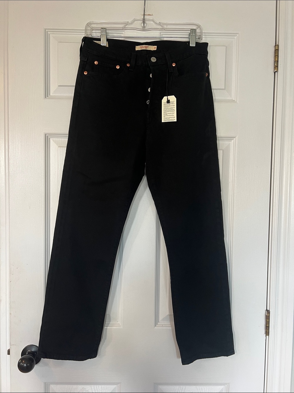 Levi's Black Straight-Leg Women's Jeans